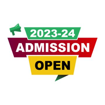 Admission Open 2023 24 Banner Tag Vector Transparent Image, Admission Open 2023 24, Admission ...