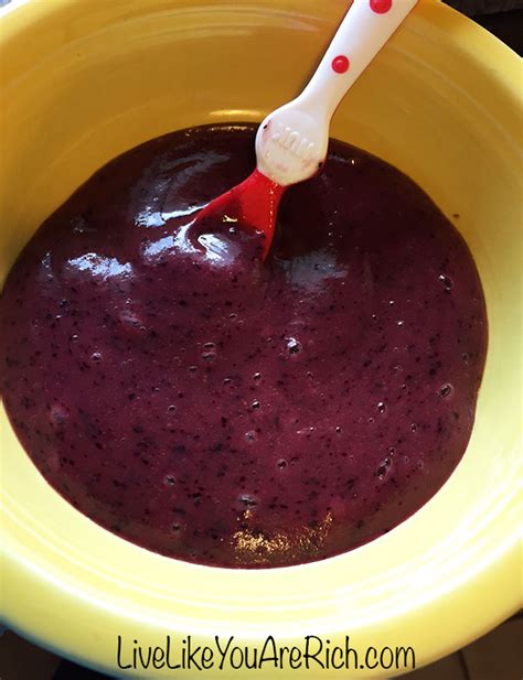 Baby Apple Blueberry Puree Recipe