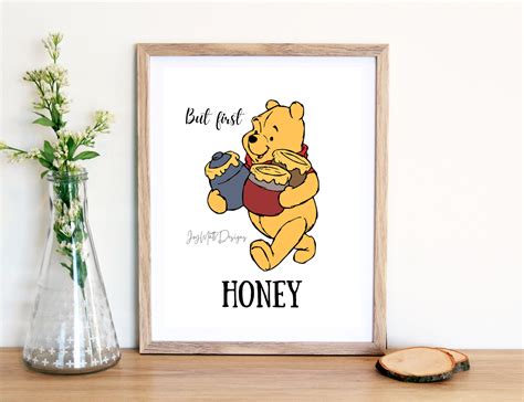 But First Honey Winnie the Pooh Honey Pot Pooh Quotes - Etsy Australia