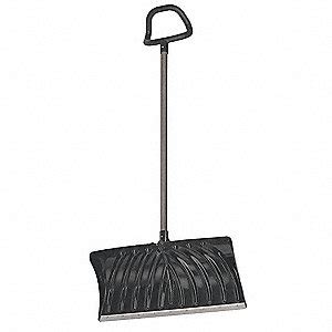 SUNCAST Snow Shovel, Polypropylene Blade Material, 27" Blade Width, 13 ...