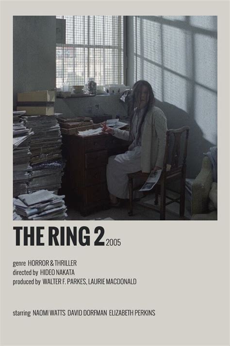 THE RING 2 by srsanwy | Minimalist poster, Horror movies, Movie posters