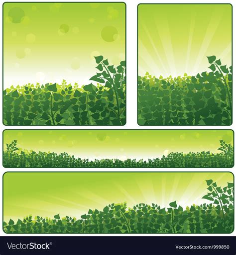 Nature banner set Royalty Free Vector Image - VectorStock