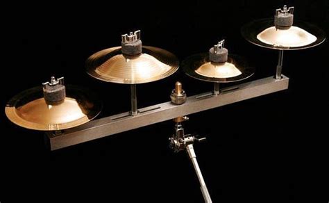 Bell/splash/chime tree custom cymbal stand drum hardware | Percussion instruments, Cymbals, Drums