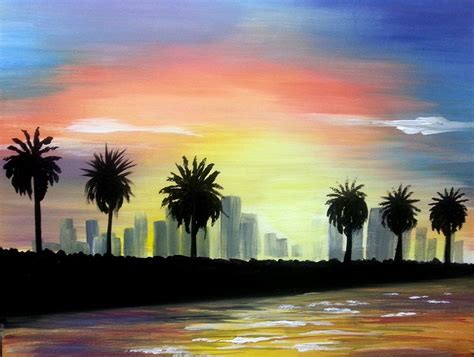 Tropical City Skyline at Fushia Restaurant (Long Island City) # ...