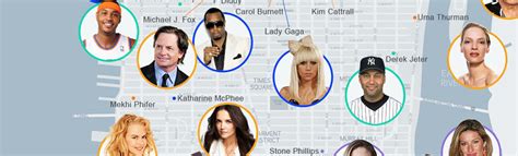 Celebrity Map: Plotting the Celebrities Who Live in NYC [Infographic]