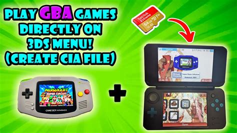 Play Gameboy games on your 3DS Menu! (Create GBA Cia File) - YouTube