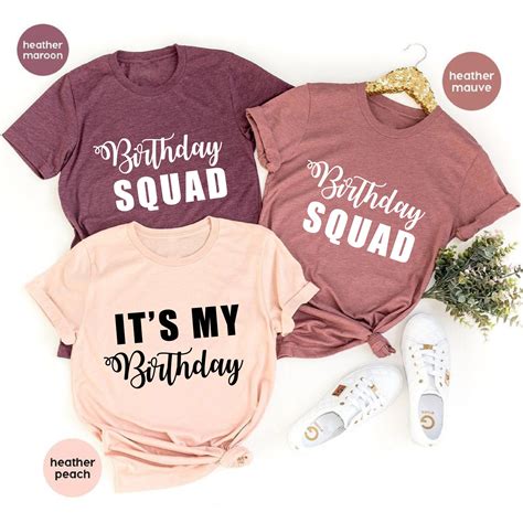 Birthday Squad Shirts Birthday Girl Boy Gifts Birthday Party - Etsy