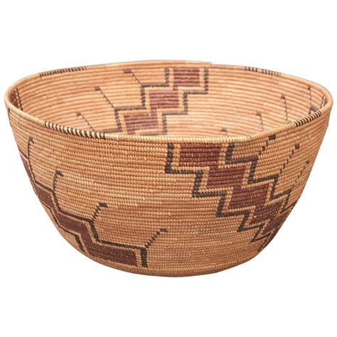 Antique Native American Indian Basket, Yokuts (California), 19th Century at 1stdibs