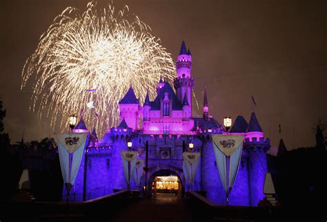 Disneyland At Night Fireworks