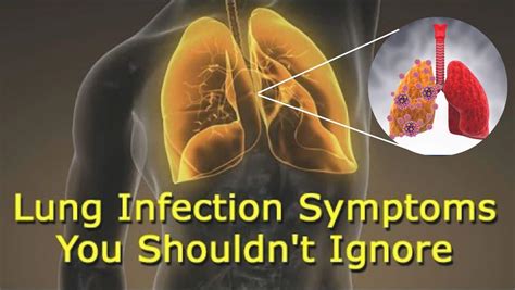 Symptoms Of Lung Infection