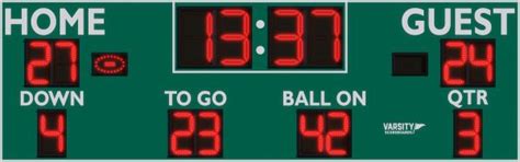 7452 Football Scoreboard - Varsity Scoreboards