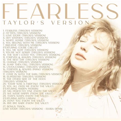 13 Alasan 'Fearless (Taylor's Version)' Lebih Indah dan Bermakna Daripada Album Aslinya - Berita ...