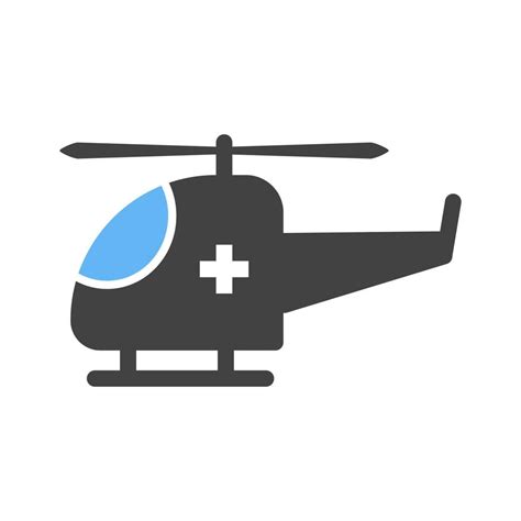 Helicopter Glyph Blue and Black Icon 10893980 Vector Art at Vecteezy