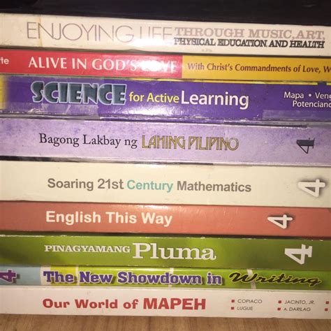 TAKE ALL Grade 4 K-12 School Textbooks MAPEH Christian Living Science ...