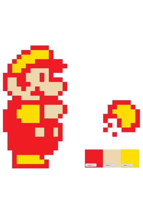 Super Mario Bros. 3 Fire Mario 8-bit Art [Color] | Super mario bros ...