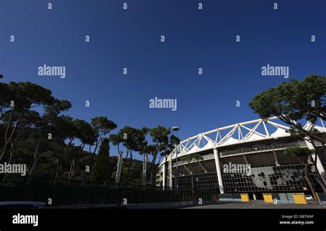 Soccer - Olympic Stadium - Rome Stock Photo - Alamy