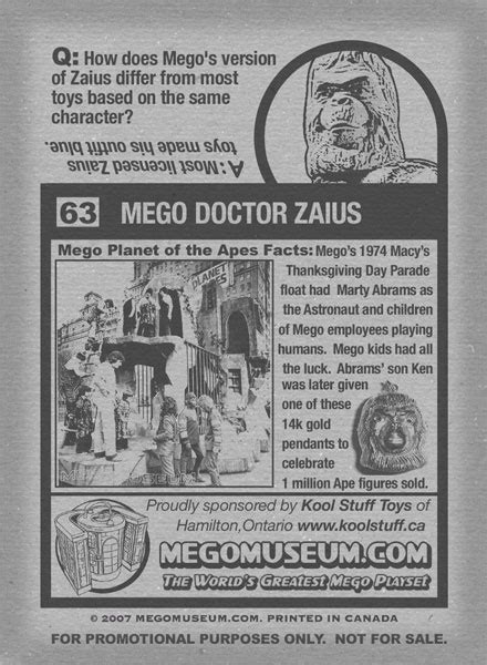 The Judgement of Doctor Zaius - Mego Museum