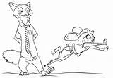 Zootopia Zootropolis Hopps Zoomania Colorir Bestcoloringpagesforkids  sketch template