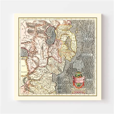 Vintage Map of Ulster, Ireland 1623 by Ted's Vintage Art