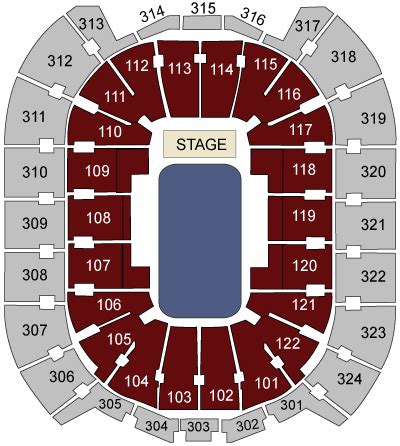 Air Canada Centre Toronto, ON - seating chart and stage