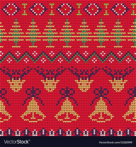 Ugly sweater Pattern Royalty Free Vector Image