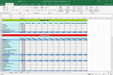 Planilha De Gastos