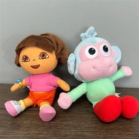 Dora The Explorer Set of 2 Dora & Boots Plush