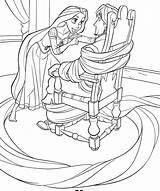 Rapunzel Coloring Pages Free sketch template
