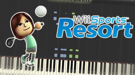 Wii Sports Resort - Select Theme Piano Tutorial Synthesia - YouTube