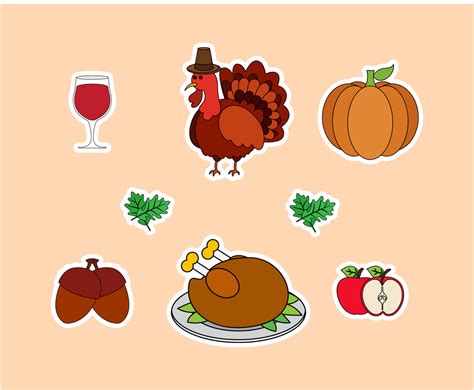 Thanksgiving Turkey Vector Set Vector Art & Graphics | freevector.com