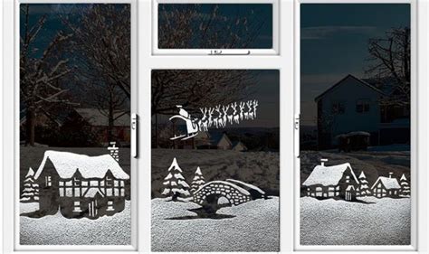 SNOW WINDOWS: families bring winter wonderlands to life with designer stencils | City & Business ...