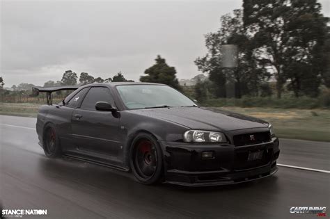 Stanced Nissan Skyline R34 » CarTuning - Best Car Tuning Photos From All The World. Stance ...