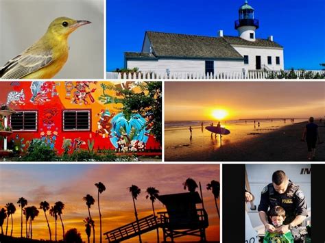 Vibrant Mural; Glowing Sunset; Historic Lighthouse: CA In Photos ...