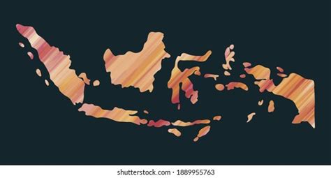 Indonesia Colorful Vector Map Silhouette: เวกเตอร์สต็อก (ปลอดค่าลิขสิทธิ์) 1889955763 | Shutterstock