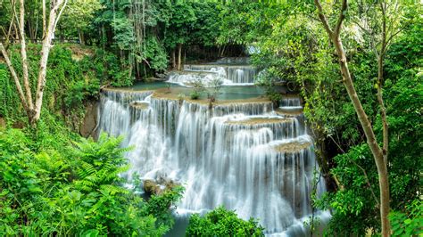 Huai Mae Khamin Waterfall Wallpapers - Wallpaper Cave