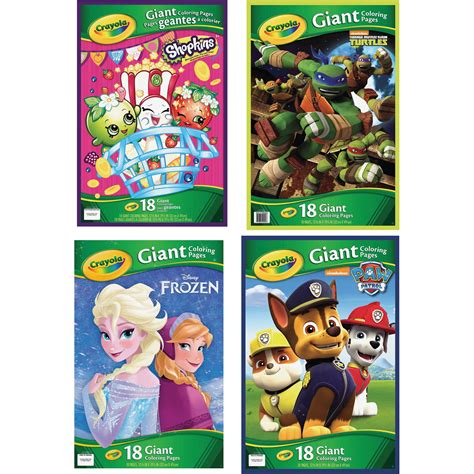 Crayola Giant Coloring Pages Assortment, 24 Count - Walmart.com ...