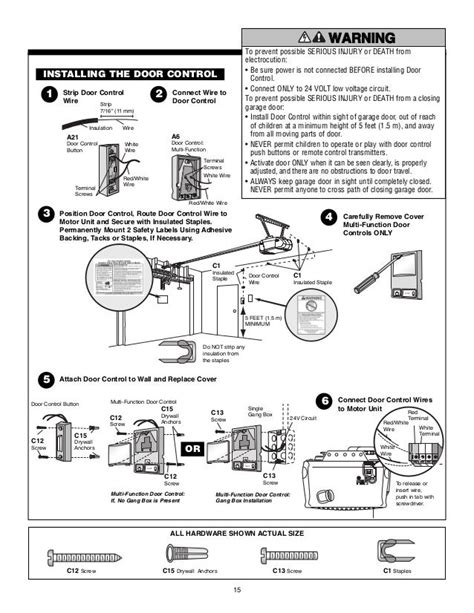 Garage Door Opener Chamberlain Manual