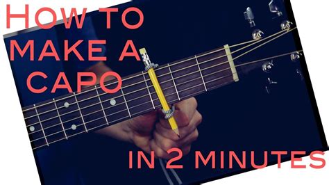 How to Make a Capo for your guitar in 2 minutes / DIY CAPO Chords - Chordify