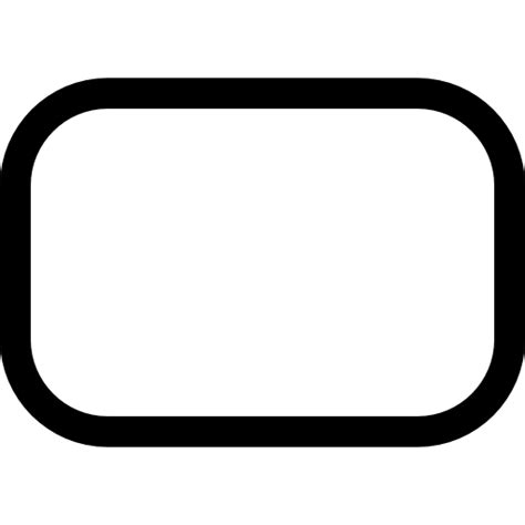 White rounded rectangle icon - Free white rectangle icons - Clip Art Library