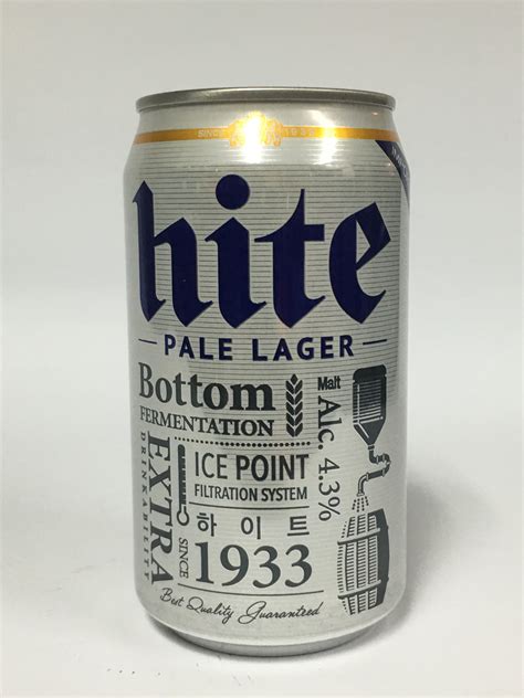 Hite Can Beer, 330ml X 24/ctn Acl: 4.3%