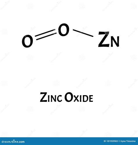 Zinc Oxide is a Molecular Chemical Formula. Zinc Infographics. Vector ...