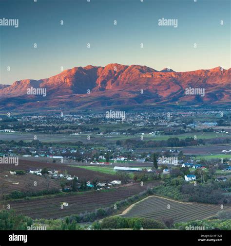 View of Paarl Valley, Paarl, Western Cape, South Africa Stock Photo - Alamy