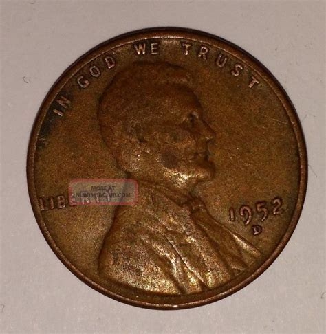 1952 - D 1952 D Wheat Penny Lincoln Cent