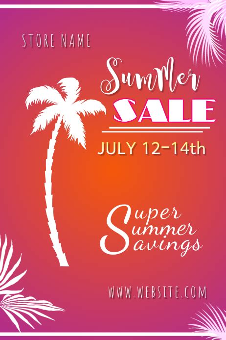 Summer Sale Poster Template | PosterMyWall