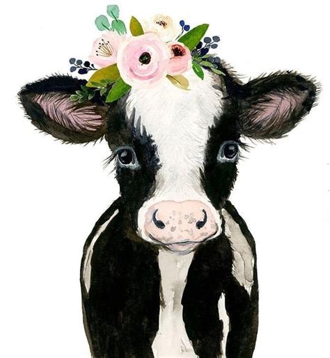 Pin de slsx0 en Cow love | Pintura de vaca, Arte de vaca, Pinturas de animales