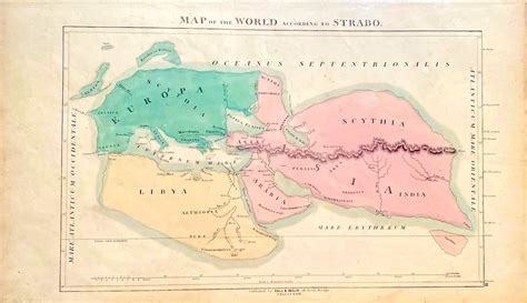 Map of the World according to Strabo: (1850) Map | Anah Dunsheath ...