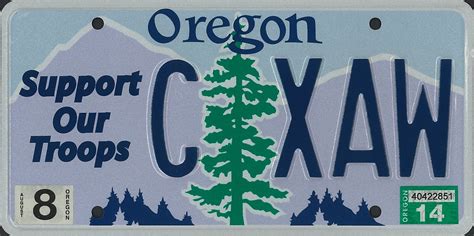 Support Our Troops Oregon license plate | Bruno's Hobbies & Deals | Flickr