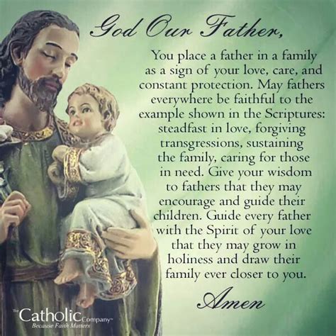 God, Our Father... St Joseph Prayer, Saint Joseph, Be Inspired Quotes, Prayer For Fathers, Bible ...