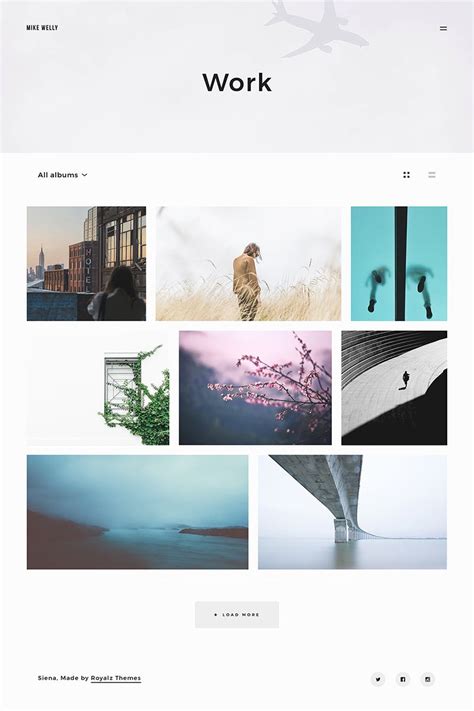 Siena - Aesthetic Photography Portfolio WordPress Theme #64931 | Photography portfolio website ...