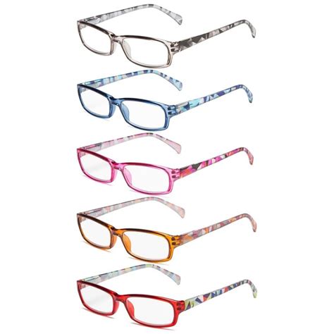 Reading Glasses Stylish Ladies with Pattern RT1803-5pack | Stylish reading glasses, Reading ...